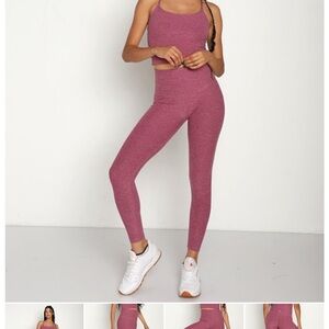 Beyond Yoga Spacedye Midi High Waisted Legging Pale Plum Heather super soft